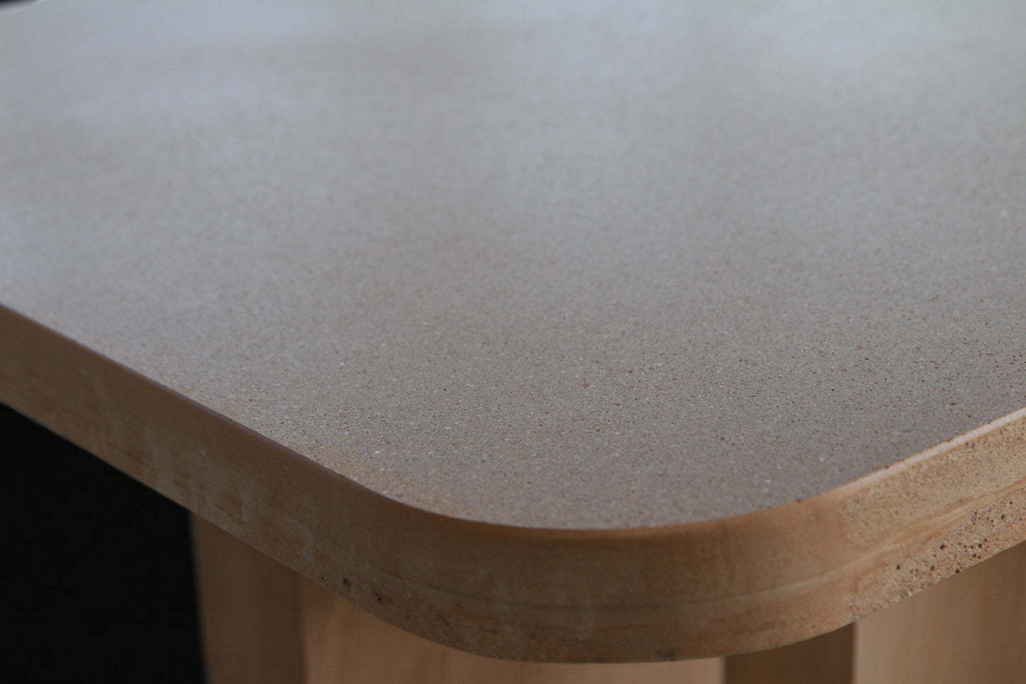 Square Brown Concrete Side Table