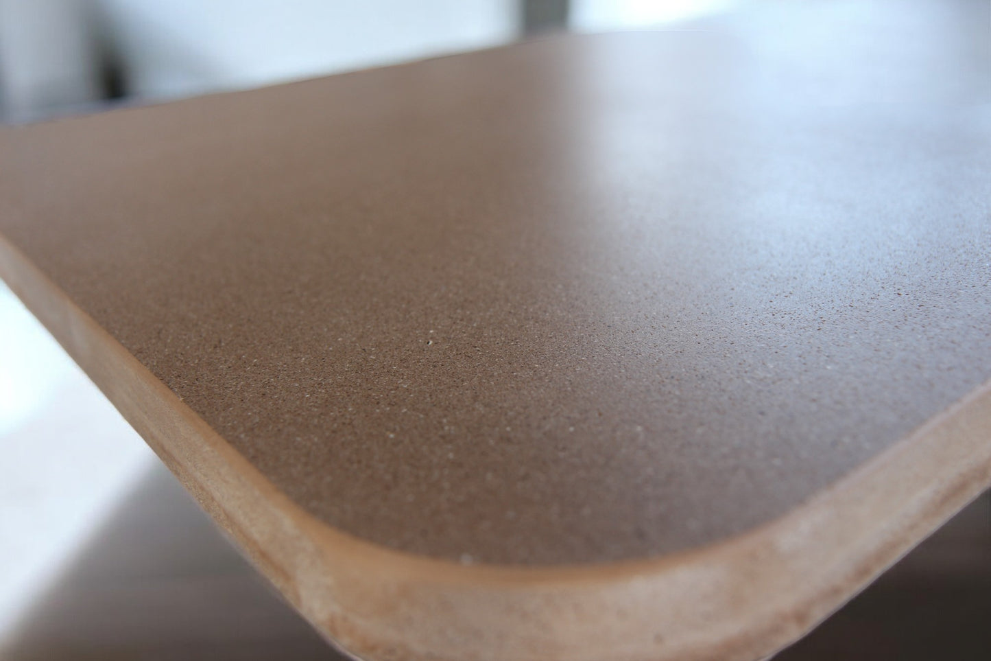 Square Brown Concrete Side Table