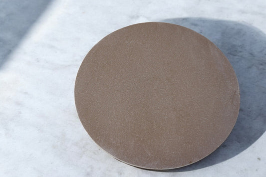 Brown Round Concrete Table