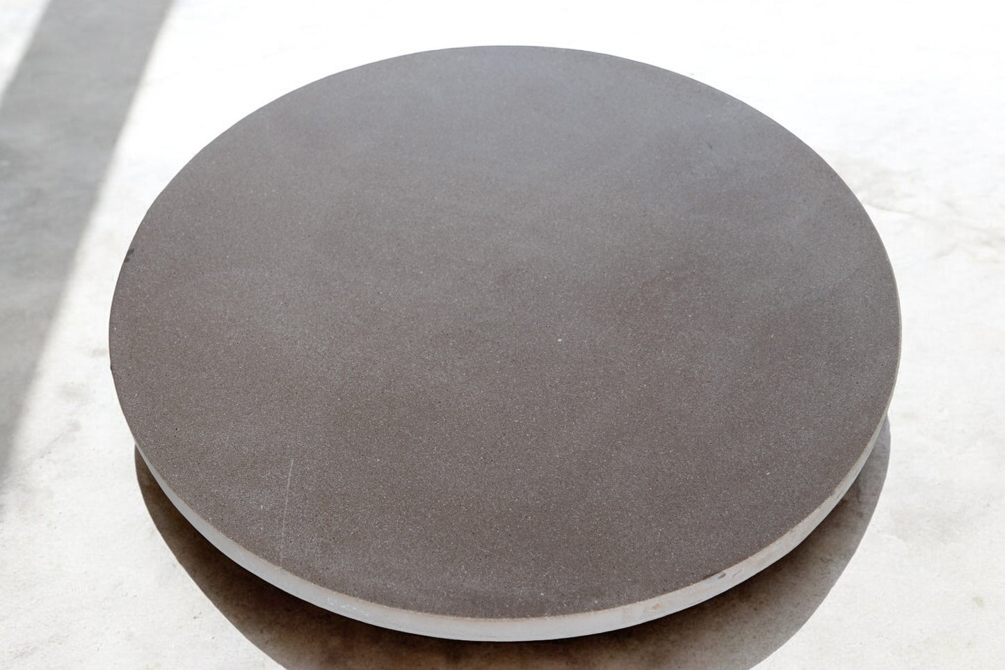 Brown Round Concrete Table